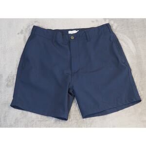 Onia Men's Shorts Size Medium Navy Tech Performance Hybrid Quick Dry‎ Chino